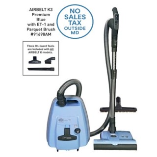 Airbelt K3 Canister Vacuum with ET-1 Powerhead Pastel Blue